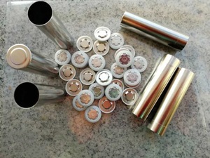 Poding Cylinder Stainless Steel Cell Cases Lithium <strong>Battery</strong> Grooved 18650 Cylinder Cell Case for <strong>18550</strong> Test Cell Materials - Product Image 5