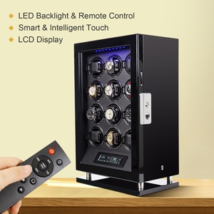 Hot Sale 2025 Luxury Fingerprint and Key Lock Automatic <strong>Watch</strong> Case High Quality <strong>Watch</strong> Winder Safe Box for Men <strong>Watch</strong> - Product Image 6