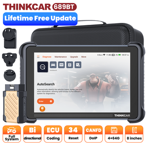 1 año de software de actualización gratuita Thinkscan 689BT herramienta de diagnóstico de vehículos CANFD DOIP bidireccional OBD2 diagnóstico de lectura de código