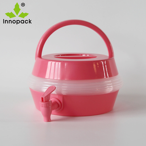 Kamp gezileri için musluk ile çok renkli taşınabilir PVC katlanabilir su deposu - Product Image 3