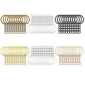 Çapı 30mm 25mm bölünmüş düz anahtarlık zincir ve atlama halkaları anahtarlık Diy anahtarlıklar aksesuarları uzun yuvarlak bölünmüş anahtarlıklar