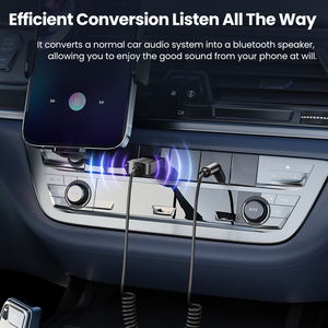 Toocki Aux BluetoothアダプターカーポータブルハンズフリーBluetooth 5.0オーディオ送信機受信機