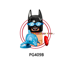 Pg8106 siêu anh hùng Đồng hồ vua nhân vật phản diện Bruce Wayne Robin Dr. Hugo trẻ em câu đố nhựa mini khối xây dựng hình đồ chơi gạch - Product Image 5