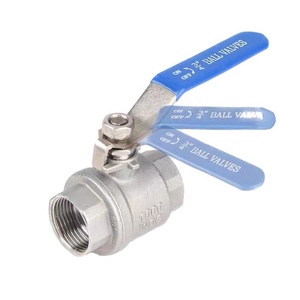 Em estoque 1/2 "DN15 201 aço inoxidável 2PC flutuante rosca válvula de esfera para produtos químicos e Oil <span class=keywords><strong>Pipeline</strong></span> Systems, operação manual,