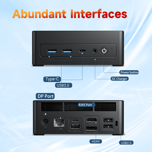 Mini <strong>Computer</strong> Rz-yen 9 HDMI 2.1 6 TYPE-C 4.0 Full <strong>Functional</strong> RJ45 DDR5 8+256GB Gaming Mini PC I7 Laptop - Product Image 5