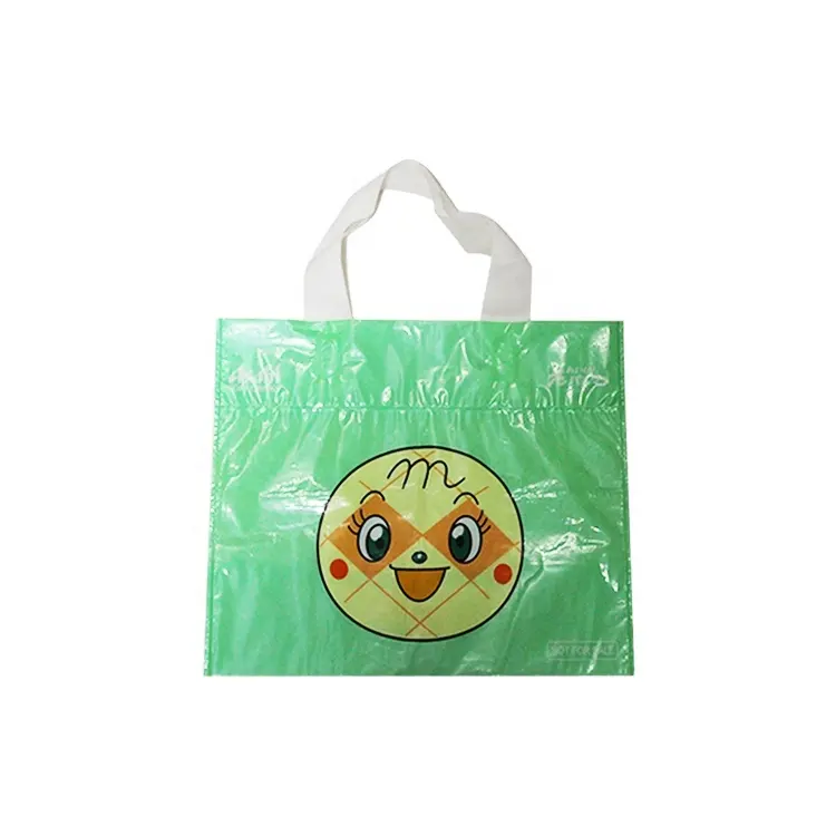 Vendite di fabbrica direttamente con imballaggio durevole per il trasporto di Logo personalizzato sacchetti di plastica per lo Shopping di design con manico