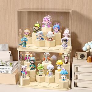 Wholesale Large Transparent Plastic Blind <strong>Box</strong> Display Stand Kids <strong>Toys</strong> Organizer DIY Blocks Three Boxes for Baby's Organization - Product Image 3
