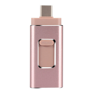 มัลติฟังก์ชั่น4 In 1แฟลชไดรฟ์ USB,32GB 64GB 128GB OTG ไมโคร USB เพนไดรฟ์ Type C สำหรับ Iphone/ipad/pc/android พร้อมโลโก้ - Product Image 6