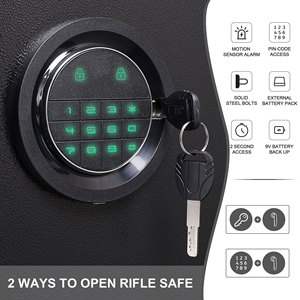 Lưu trữ lớn két sinh trắc học súng an toàn đầu giường vân tay khóa súng an toàn hộp - Product Image 2
