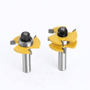 Wood Working Tools Tongue and Groove Router Bit Set <strong>1</strong>/2&quot; X <strong>1</strong>/<strong>4</strong>&quot; Shank Woodworking <strong>Cutter</strong> Tenon <strong>Cutter</strong> for Woodworking Tools - Product Image 4