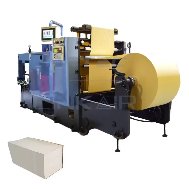 Línea de producción hecha en China, proceso de papel Kraft plegable, tipo Z, máquina de fabricación de papel plegado en abanico