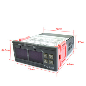 STC-3008 Dual Digital <strong>Temperature</strong> <strong>Controller</strong> Two Relay <strong>Output</strong> 12V 24V 220V Thermoregulator Thermostat With Heater Cooler