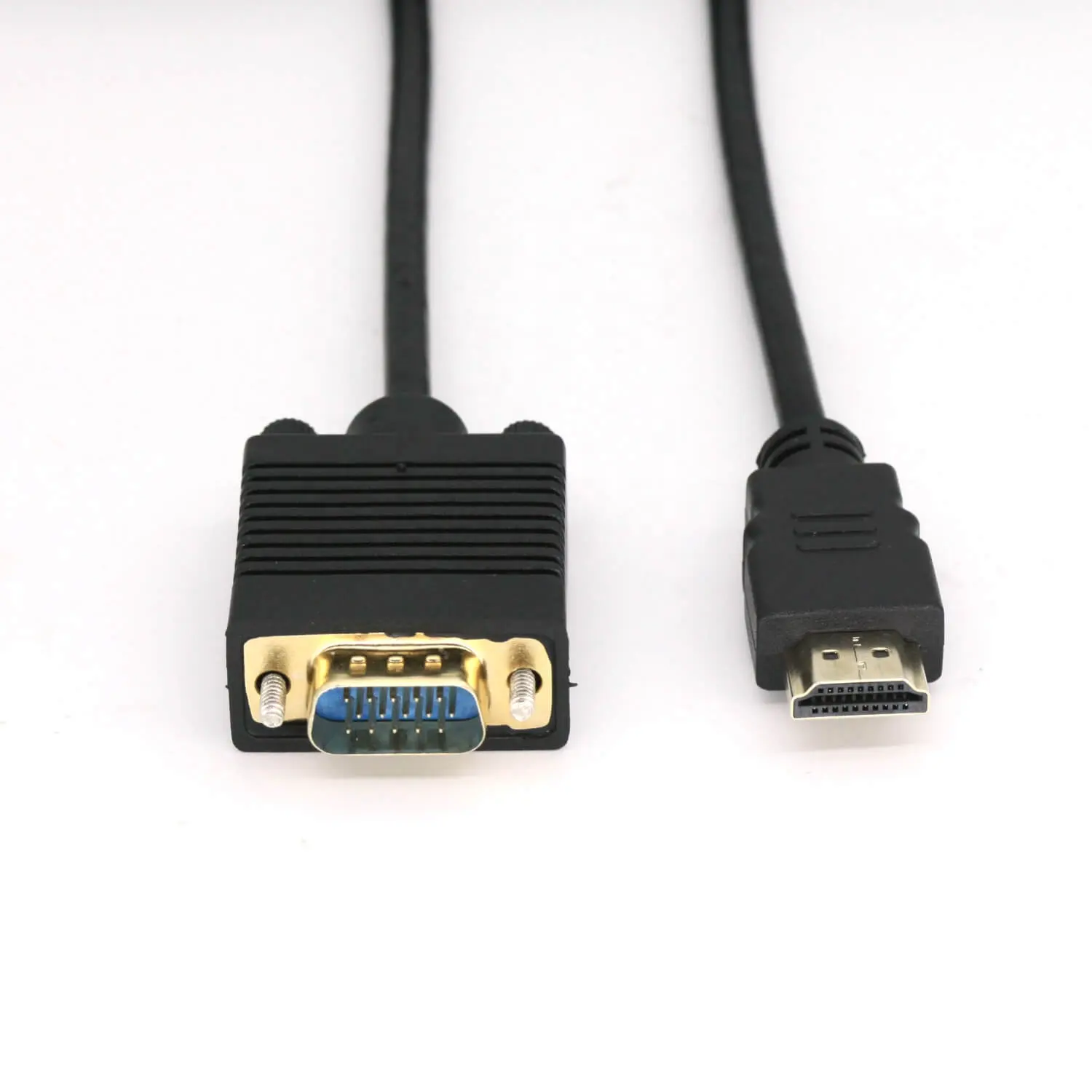 Farase Kabel Adaptor Video Tampilan Monitor Pria, HDMI 1.8M Ke VGA 15pin dengan Audio