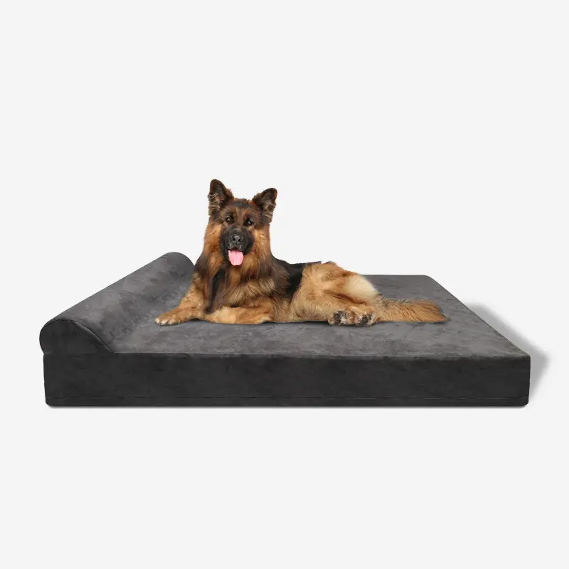 Canapé orthopédique en mousse à mémoire de forme pour animaux de compagnie, lit confortable pour chien, grande qualité, vente en gros