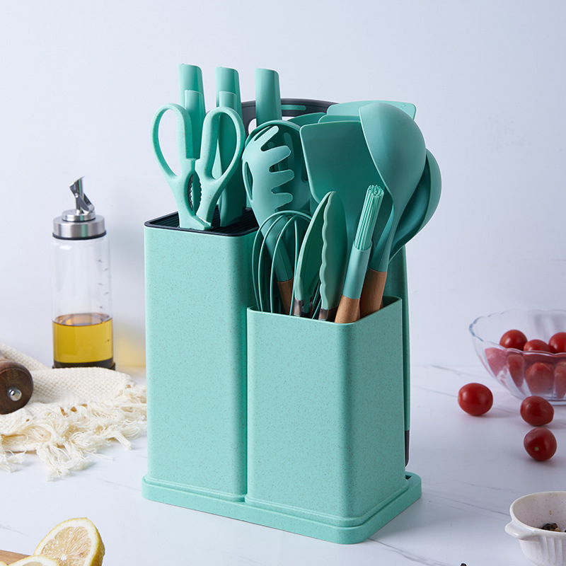 Ustensiles 19pcs vert foncé