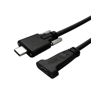 สายดาต้า USB 3.1 Type C เกรดอุตสาหกรรมพร้อมตัวยึด (ตัวผู้เป็นตัวเมีย) - Product Image 1