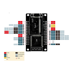 Sanlik NodeMCU ESP8266 scheda di sviluppo con Display OLED da 0.96 pollici modulo Driver CH340 per programmazione Arduino IDE/Micropython