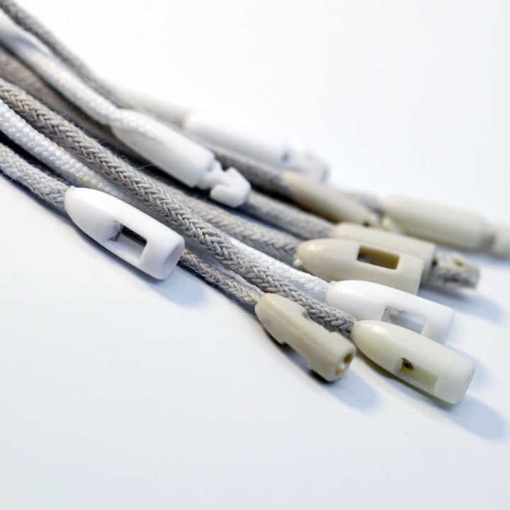 Wholesale Stock Ready to Ship Security Black-white Stripe Seal Tag Bullet Hang Tag String Plastic Seal Lock Seal Hang Tag String