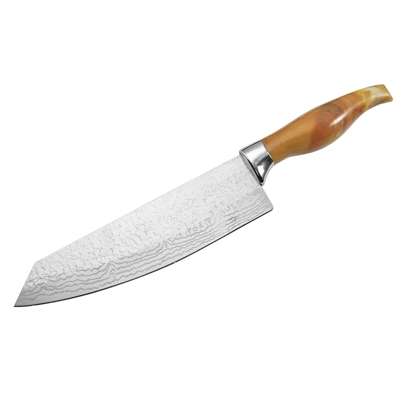 Cuchillo de cocina de hoja ultra afilada de acero inoxidable de 8 pulgadas, cuchillo de chef profesional para el hogar y el restaurante