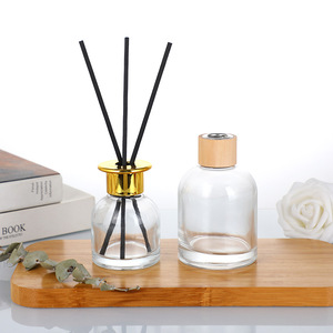Wholesale Clear Round Cylinder Empty Aroma <strong>Perfume</strong> 100ml 120ml 150ml Reed Diffuser Glass Bottle Container With Box - Product Image 2