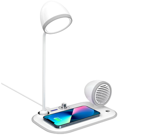 Estación de carga rápida multifuncional 3 en 1 Lámpara de mesa Led Luz de escritorio Cargador inalámbrico - Product Image 4