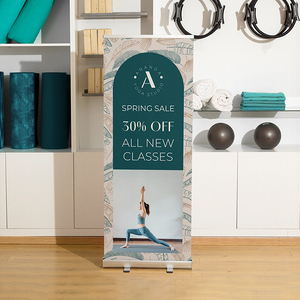 Ngoài trời Tùy Chỉnh kéo lên biểu ngữ 31.5 "x 79" Nhôm cuộn lên biểu ngữ đứng hiển thị kích thước 80*200cm - Product Image 6