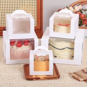 Tùy Chỉnh Bánh Bao Bì Hộp Tốt Nhất Bán Bán Buôn 4/6/8/10/12 Inch Bánh Xách Tay Hộp Với Cửa Sổ Cho Đảng Wedding Sinh Nhật - Product Image 1