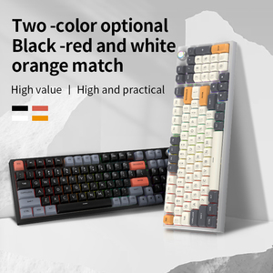Teclas PBT Retro Multicolor AK98 Teclado con cable Conectividad USB Diseño de intercambio en caliente controlado por software mecánico para Win/MAC - Product Image 3