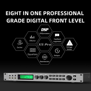 Bekboes X5 Karaoke Pre-efectos KTV Audio Digital Profesional Echo Effect Procesador DSP Procesador de Audio - Product Image 4