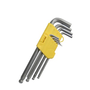 Profesyonel altıgen plus L tipi altıgen elmas anahtarı ekstra uzun kol CRV Torx metrik 9 adet ekstra uzun kol tükenmez alyan anahtarı takımı - Product Image 1