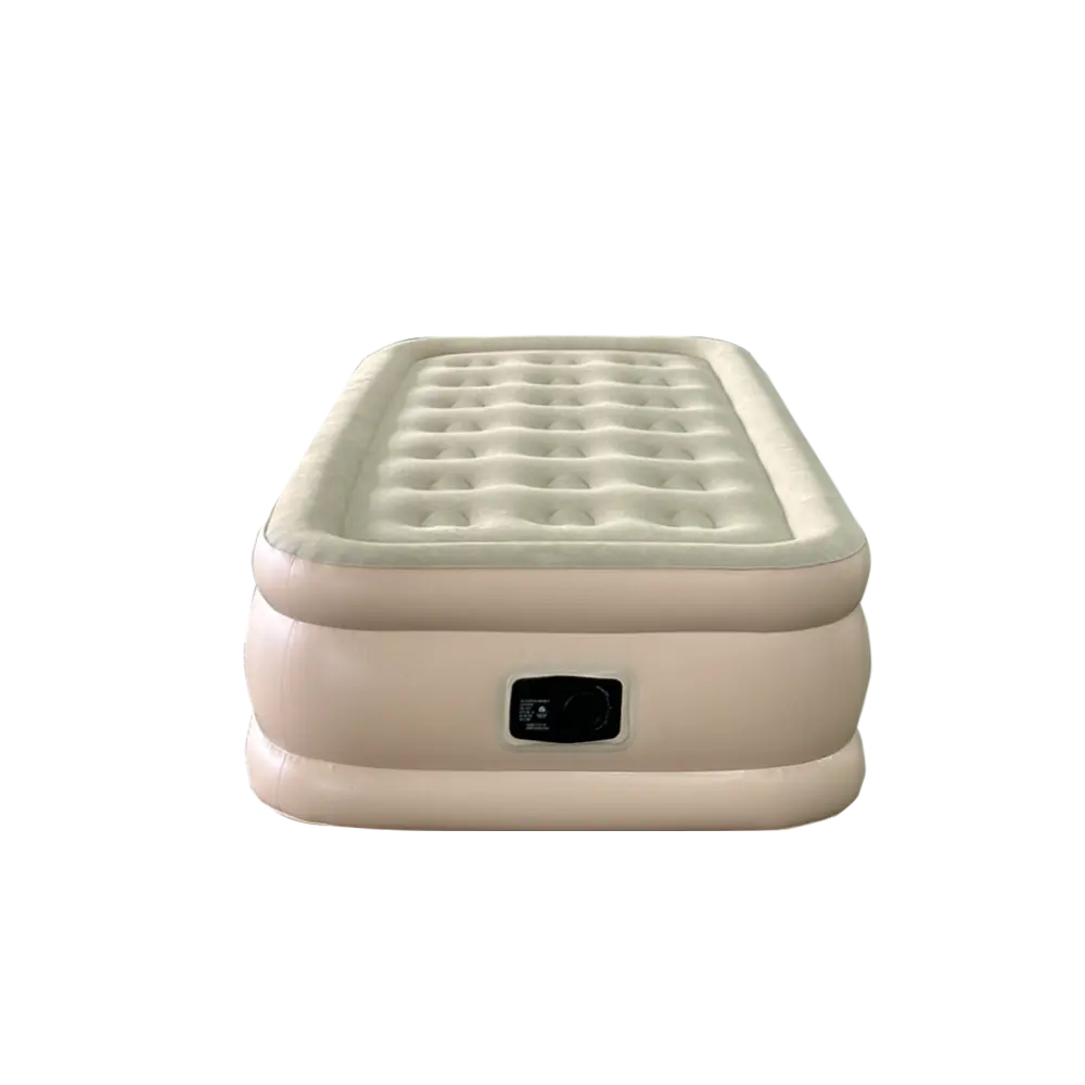 Двойной высоты надувной складной портативный Электрический надувной матрас кровать для наружного кемпинга с внутренним или внешним воздушным насосом