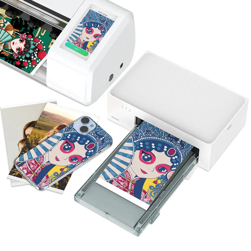 Impresora térmica de fotos Impresora de piel de teléfono móvil Mini máquina de impresión de imágenes de bolsillo portátil