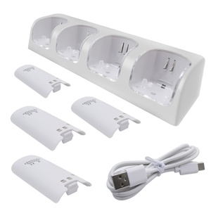 Nintendo Wii için USB şarj kablosu 4 In 1 şarj standı ile Nintendo Wii denetleyici şarj edilebilir pil paketi - Product Image 1