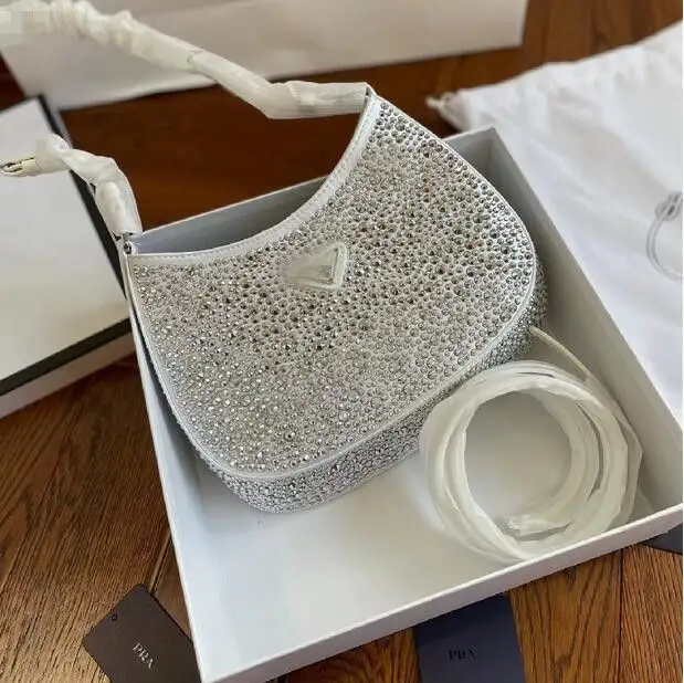 Penjualan pabrik tas tangan wanita merek terkenal tas tangan wanita desainer mewah untuk wanita permukaan Logo kustom mewah dengan berlian