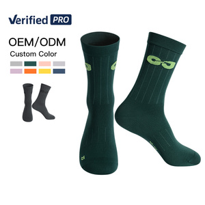 GJ XWZ14 nefes toptan çorap koşu özel Logo bisiklet çorap süblimasyon baskı örme bahar standart veya özel - Product Image 3