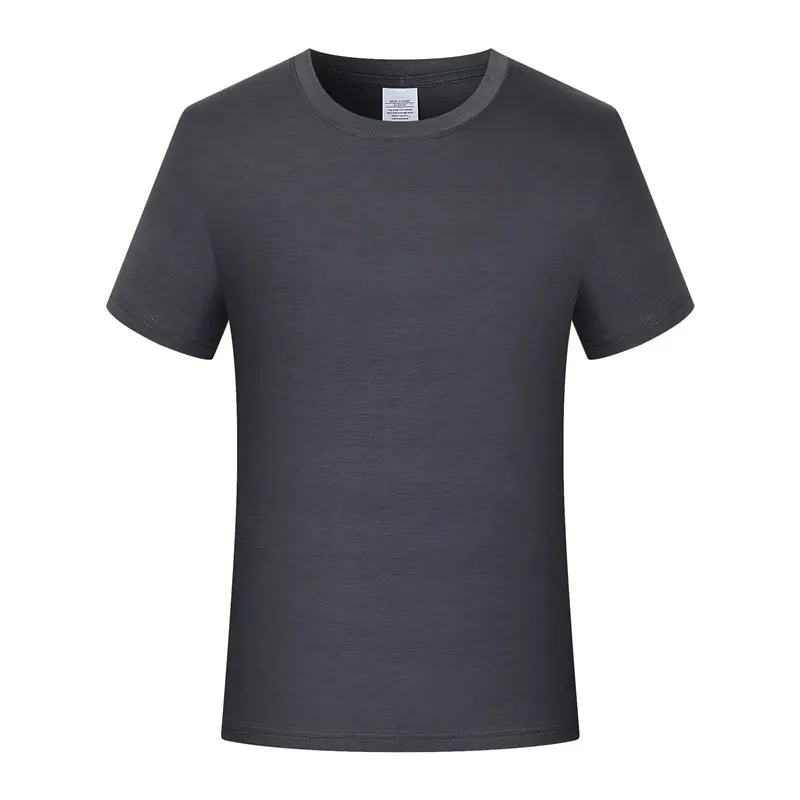 Basic Designed Plain Black Custom Luxus 95 Bambus Baumwolle 5 Spandex Faser Stoff T-Shirt T-Shirts T-Shirt Männer Großhandel Unisex