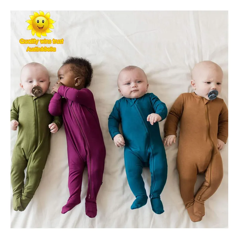 Fabrikanten Custom Bamboe Baby Kleding Kleine Baby Romper Kwaliteit Katoen Viscose Spandex Boutique Pasgeboren Onesies Baby Kleding