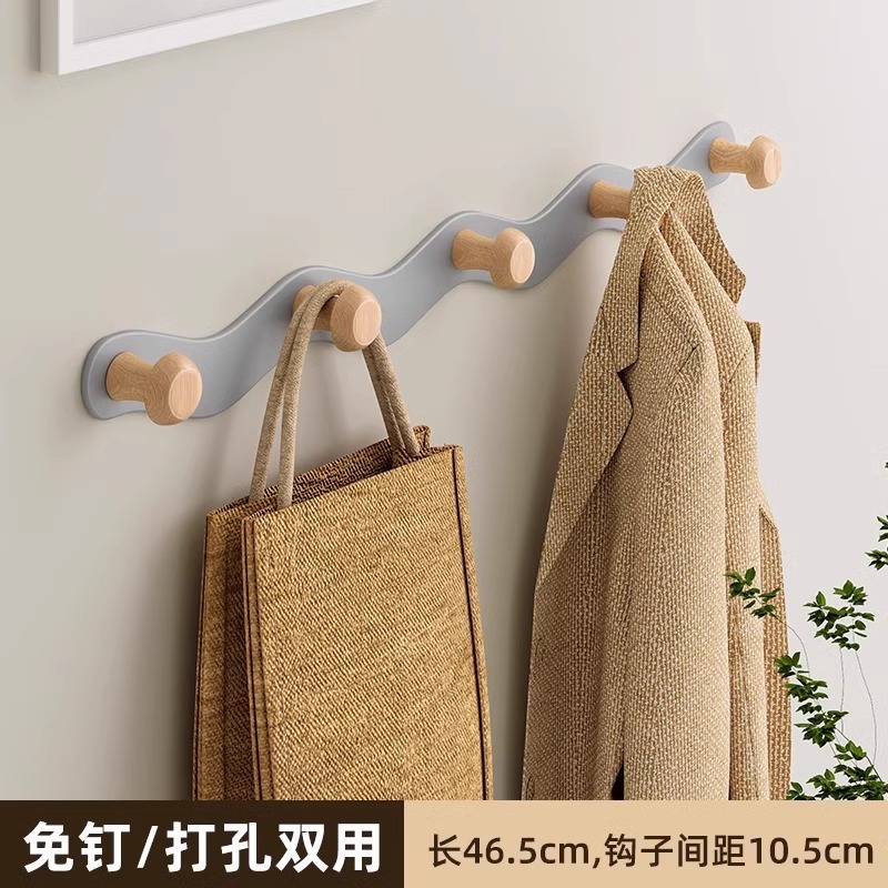 Gray wavy hook - 5 hooks