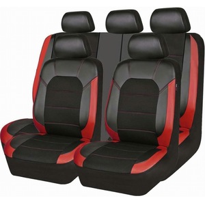 Bộ bọc ghế ô tô đa năng, phù hợp với hầu hết các xe 5 chỗ, làm từ chất liệu giả da và vải sandwich - Product Image 2