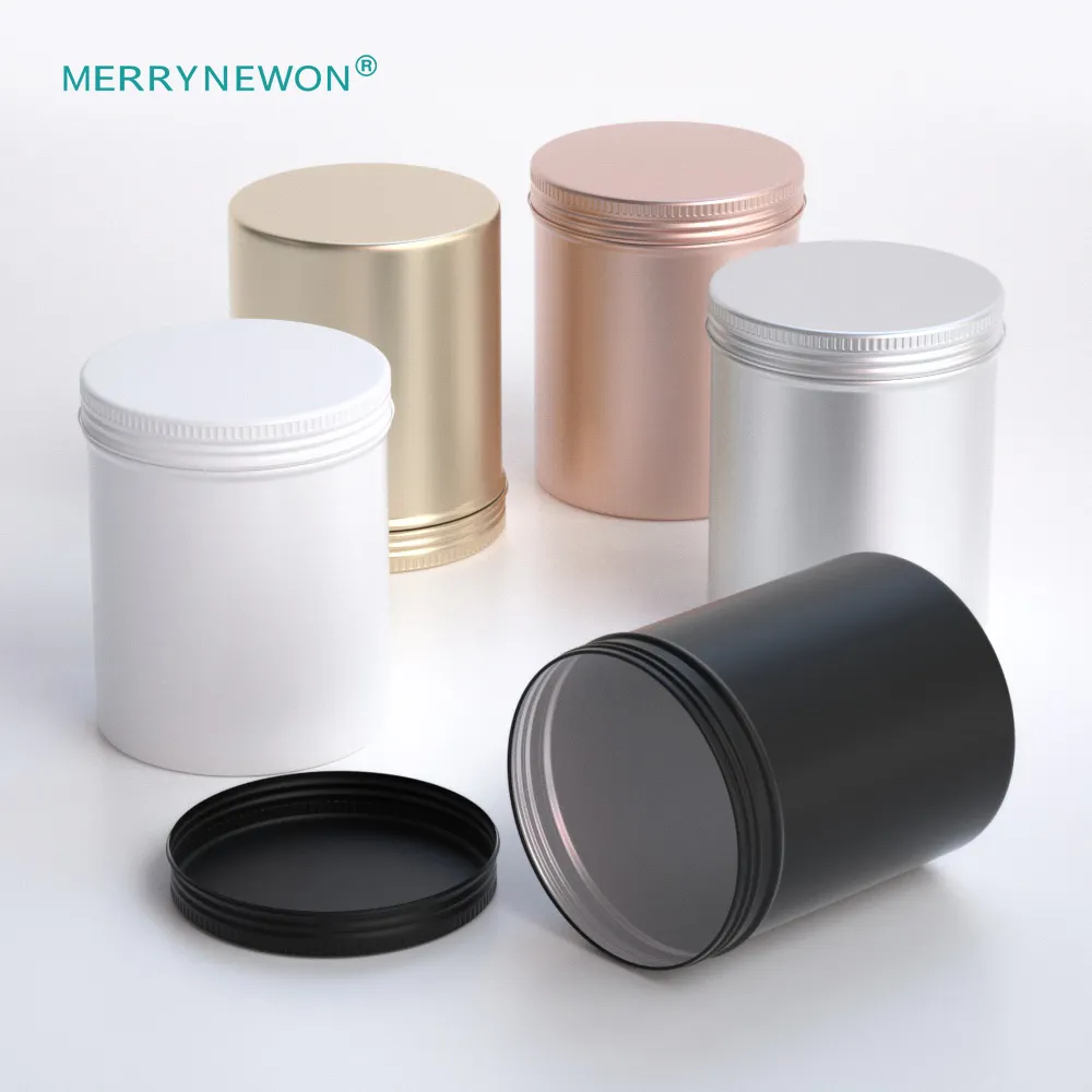 large capacity metal tin can food grade packaging durable eco-friendly container empty round aluminum cans 500ml