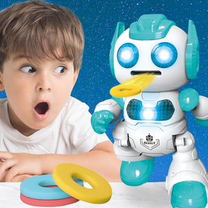2025 New Trend B/O Spielzeug Intelligente programmier bare Flugs cheibe RC Roboter Lichter Musik Fernbedienung Kunststoff Roboter für Kinder Geschenk - Product Image 4