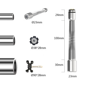 9 inç IPS 1080P gece görüş kanalizasyon kamera ses Video kayıt 60M 5MM kablo 512hz verici ve kendinden tesviye metre tezgah - Product Image 4
