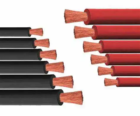 Cable de Soldadura Industrial eléctrico 6AWG a 500MCM con cobre flexible revestido de goma