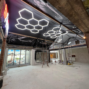 SUEZ Fast Install plafoniere a Led per officina di autolavaggio per interni Led esagonale Led per dettagli a soffitto - Product Image 4