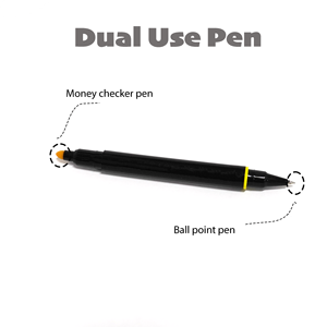 เครื่องตรวจจับธนบัตรปลอมแบบ2 in 1ปากกาทดสอบธนบัตรแบบพลาสติกพร้อมหัวบอลเครื่องมือทดสอบเงินที่สะดวก - Product Image 4