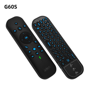 Producto nuevo de fábrica Modo dual Bluetooth 2,4G Voz inalámbrica Ratón volador Teclado Touchpad Ratón Control remoto retroiluminado
