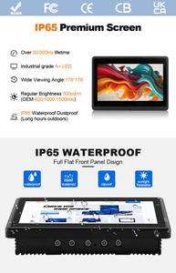 Display esterno di dimensioni personalizzate IP65 pannello LCD integrato Monitor capacitivi per Pc Monitor Touch Screen industriale ad alta luminosità - Product Image 5