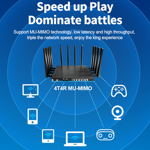 Enrutador de módem inalámbrico empresarial con certificación FCC CE ROHS 7200Mbps WiFi7 5G SIM 256 dispositivos OpenWrt de doble banda 1,8 GHz/512DDR4 - Product Image 3