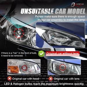 2025最新款汽车迷你发光二极管投影仪镜头14000LM 130W 6000K即插即用，带2个额外的发光二极管光源H4耳机 - Product Image 6