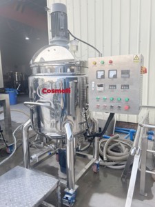 100l 200l电动加热糊剂混合罐除臭加热混合机带搅拌器化妆品混合机 - Product Image 4